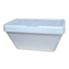 Pote térmico rectangular helado descartable 1/2kg c/ tapa X10U…
