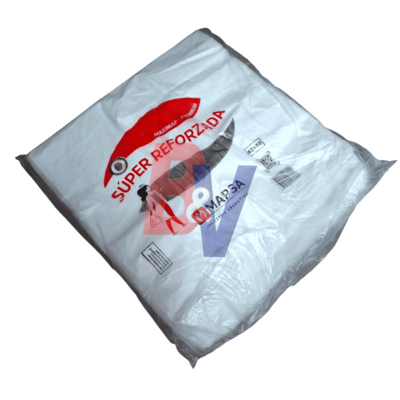 Bolsas camisetas blancas MAPSA 60x80, resistentes, seguras....