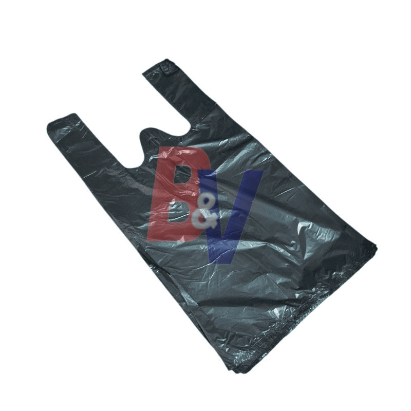 Bolsas camiseta AD negras. 40X50 aprox X60U..