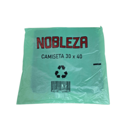 Bolsas camiseta AD negras. 30X40 aprox X60U..