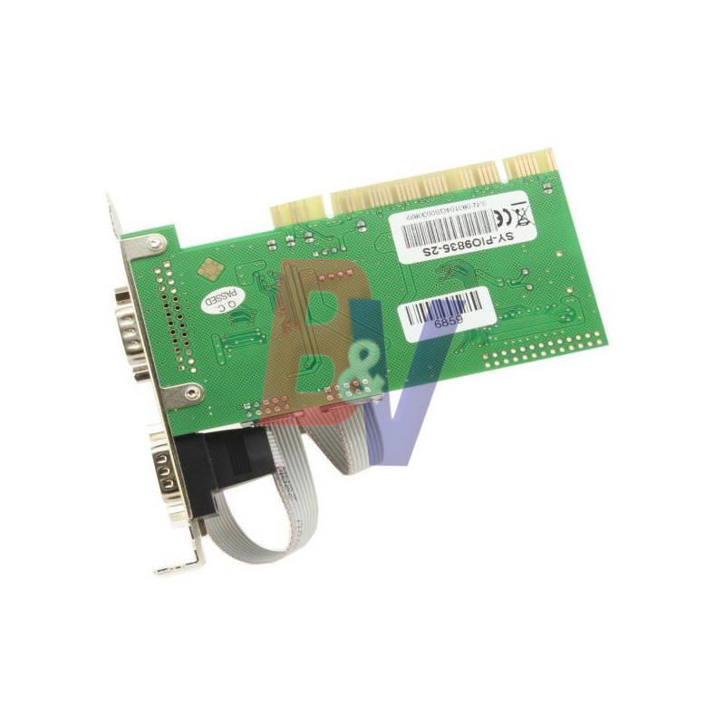 Placa PCI a puerto serial x2 Syba. Salida DB9. SY-PIO9835-2S.