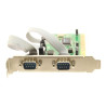 Placa PCI a puerto serial x2 Syba. Salida DB9. SY-PIO9835-2S.