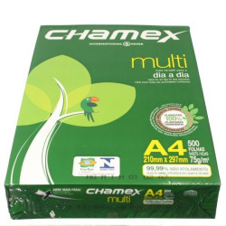 Resma de papel Chamex. Multi. 500 hojas. Chamex A4 75g.
