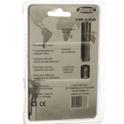 Linterna de 1W LED Zurich. Para exteriores. E9 07412.