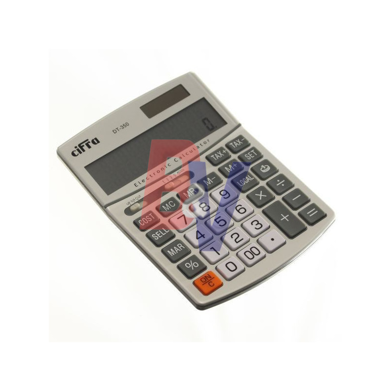 Calculadora Cifra. De escritorio. Visor de dos líneas. DT-350.