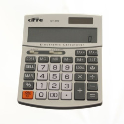 Calculadora Cifra. De escritorio. Visor de dos líneas. DT-350.
