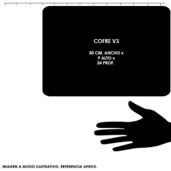 Cofre portavalores DASA. Cerradura segura. Para comercios. V3.