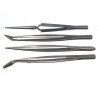 Juego 4 pinzas bruselas Pro´sKit. Acero inoxidable. HIMP00389.