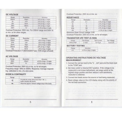 Tester multimetro digital Pro´sKit. VOLT-AMP-OHM-DIOD-TRAN. MT-1210.