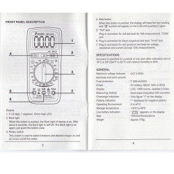 Tester multimetro digital Pro´sKit. VOLT-AMP-OHM-DIOD-TRAN. MT-1210.