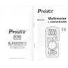 Tester multimetro digital Pro´sKit. VOLT-AMP-OHM-DIOD-TRAN. MT-1210.