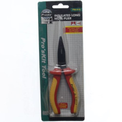 Pinza punta larga 7" Pro´sKit. aislada. PM-919.