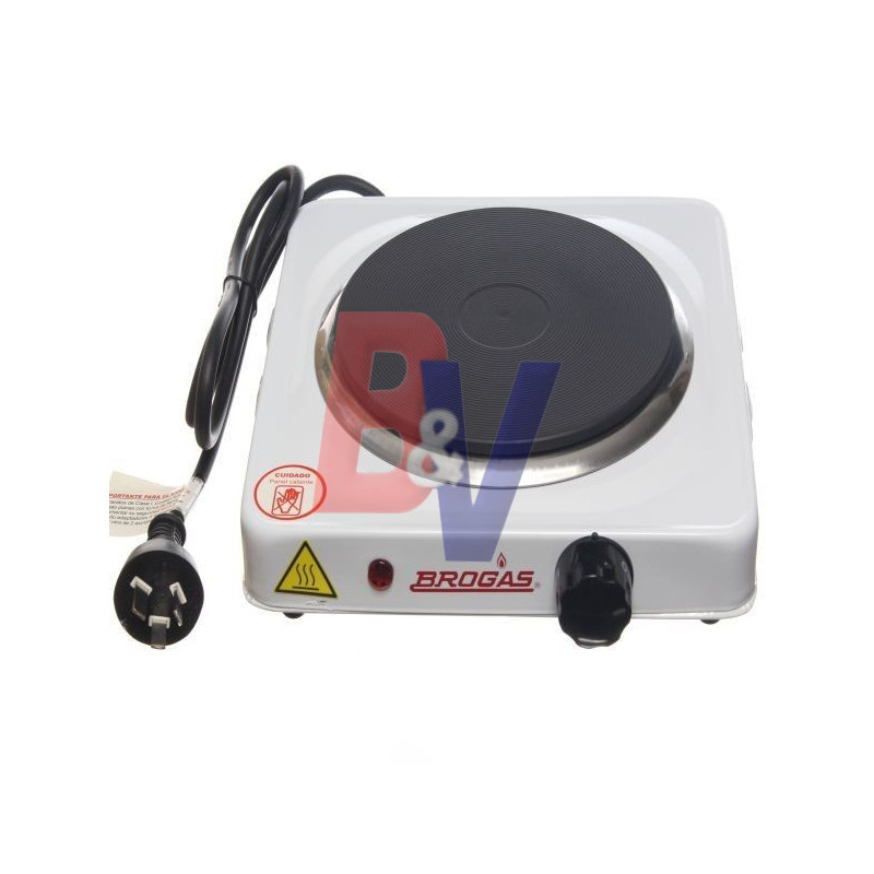 Anafe eléctrico Brogas. Regul temperatura. AN-O1-P.
