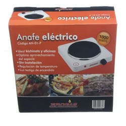 Anafe eléctrico Brogas. Regul temperatura. AN-O1-P.