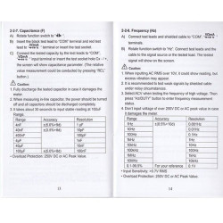 Tester Digital Pro´sKit. Frecuen, capacidad, temperatura. MT-1232.