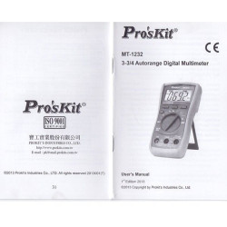 Tester Digital Pro´sKit. Frecuen, capacidad, temperatura. MT-1232.