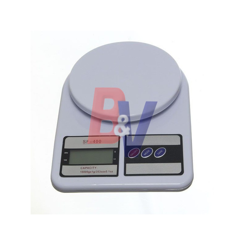 Balanza digital de cocina Electronic. 10 Kg. Div. X Gr. SF-400-10.