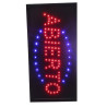 Cartel LED Videomax. de ABIERTO p/comercios. ADBO-5.