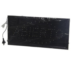 Cartel LED Videomax. de ABIERTO p/comercios. ADBO-5.