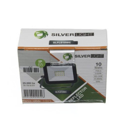 Reflector LED 3000 K (calido) SilverLight. 10 WATTS IP65. SLFL010WC.