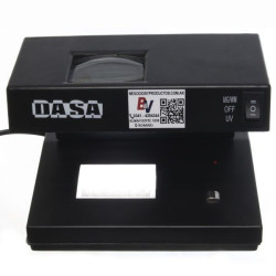 Detector de billetes falsos DASA. UV/MG/WM peso, dolar, euro. DB-9W.