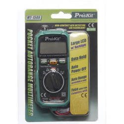 Multimetro Pro´sKit. Tester ACV sin contacto-volt-ohm. MT-1508.