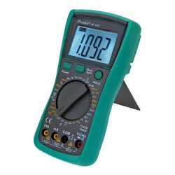 Tester multímetro Pro´sKit. V-Amp-ohm-temp-hz-diode-buzzer. MT-1270.
