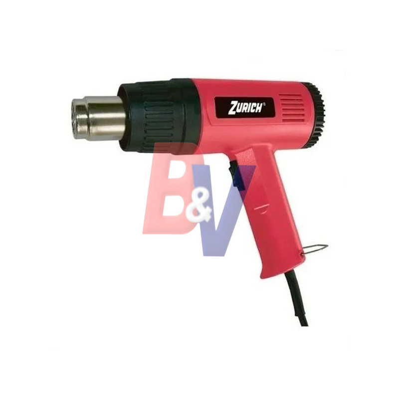 Pistola de calor Zurich. 2 temperat 350/600°C. 2000w. HIMP00352.