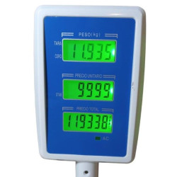 Balanza digital Visionner. 40 Kg, mastil. VX-WS1519.