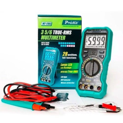 Multimetro digital, tester Pro´sKit. TRUE RMS, capacimetro. MT-1706.