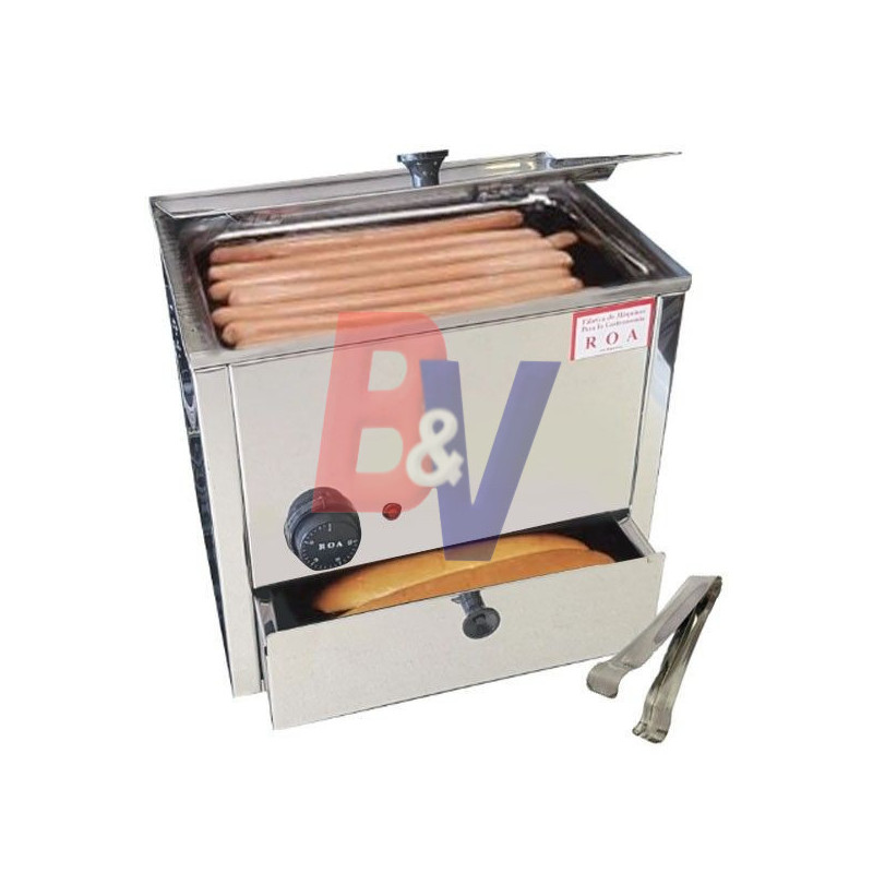 Panchera eléctrica 30 super panchos ROA. Calienta pan Acero. SP30R.