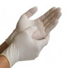 Guantes de látex natural aprob.ANMAT. Pack 100 unid.. Talle S.
