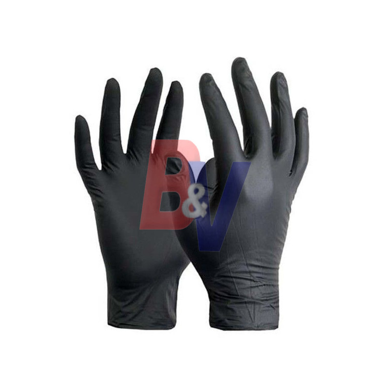Guantes de Nitrilo con Anmat. Pack 100 unid.. Talla L.