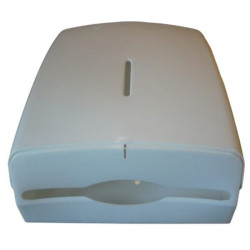 Dispenser toallas intercaladas de baño. Traba llave zig zag. ABS.