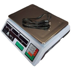 Balanza digital Rojem. 40 Kg, precio, doble visor, tara.. HBBE-208C.