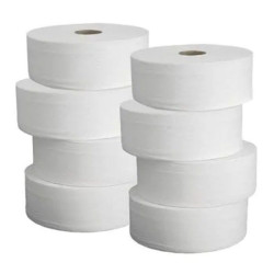 Papel higienico institucional eco. 10cmx4,6cmx300mx8u..