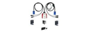 2 PC con 1 monitor teclado mouse Negociosyproductos